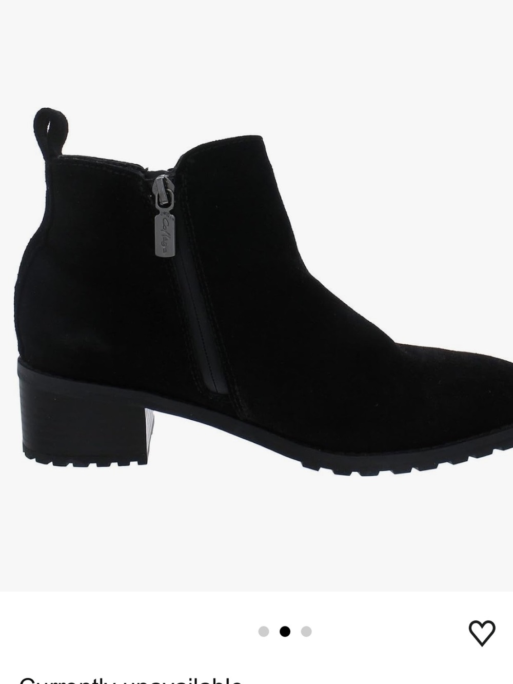 Aqua college black cow suede waterproof bootie nib Sz 6.5 m